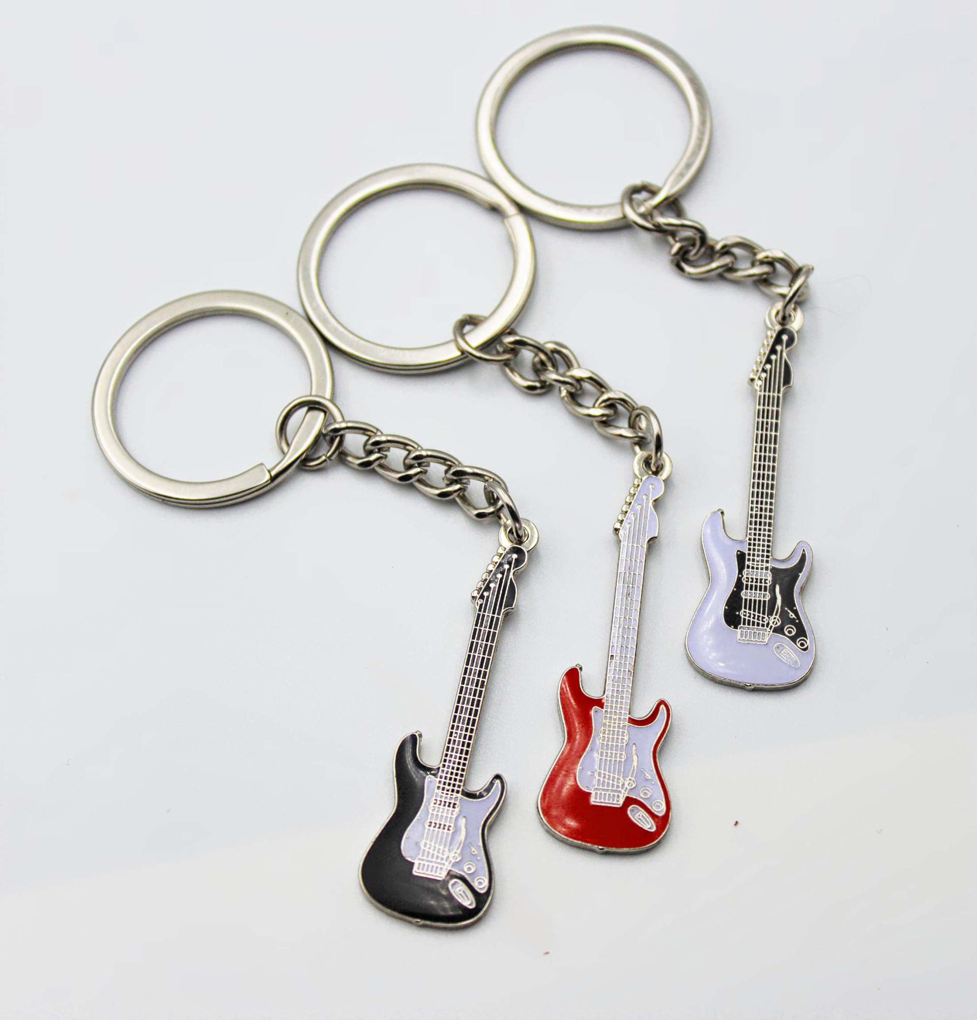 Mini Guitar Keychain Fender Stratocaster Style