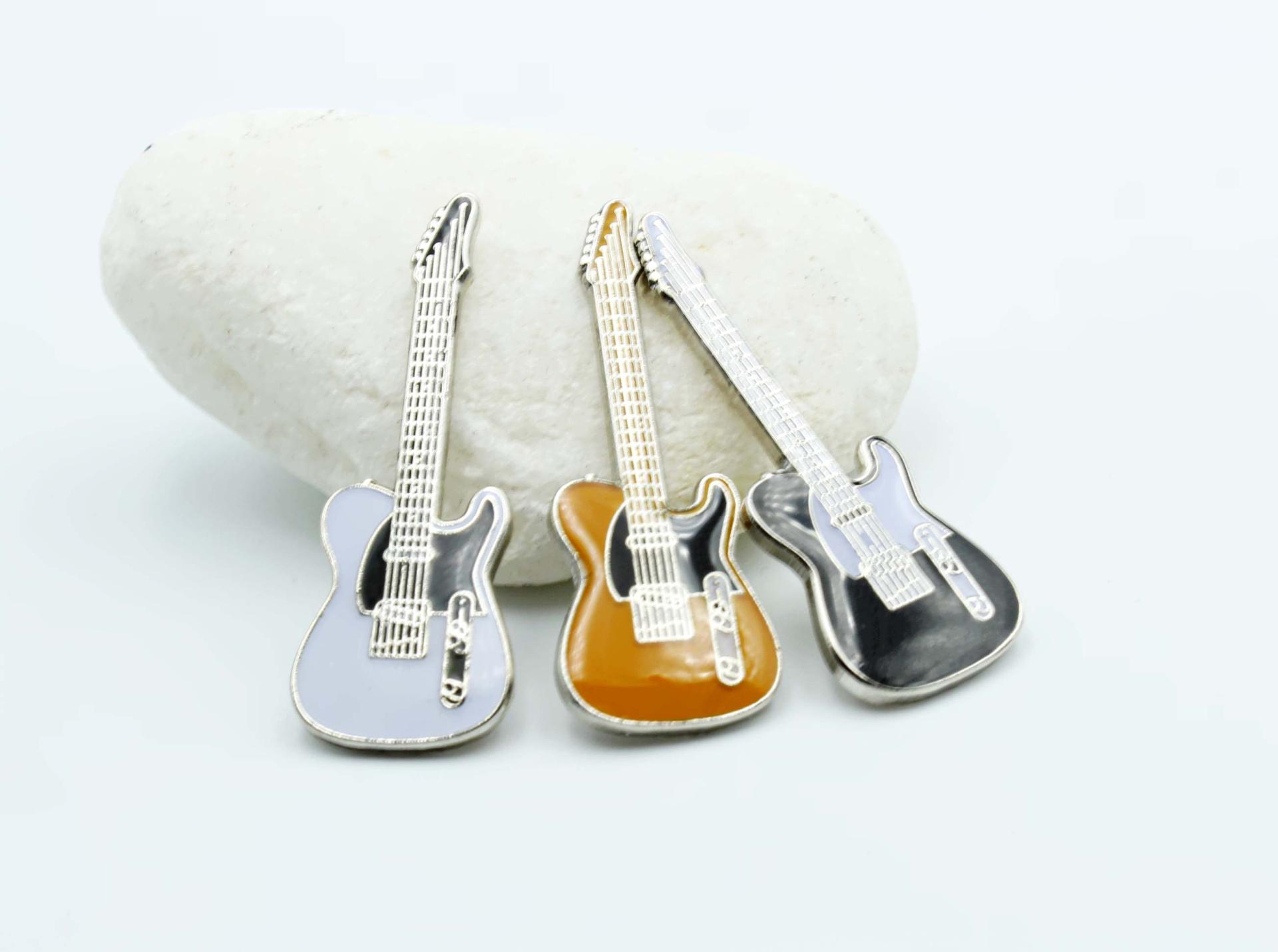 Fender Telecaster Guitar Pin - White, Yellow or Black