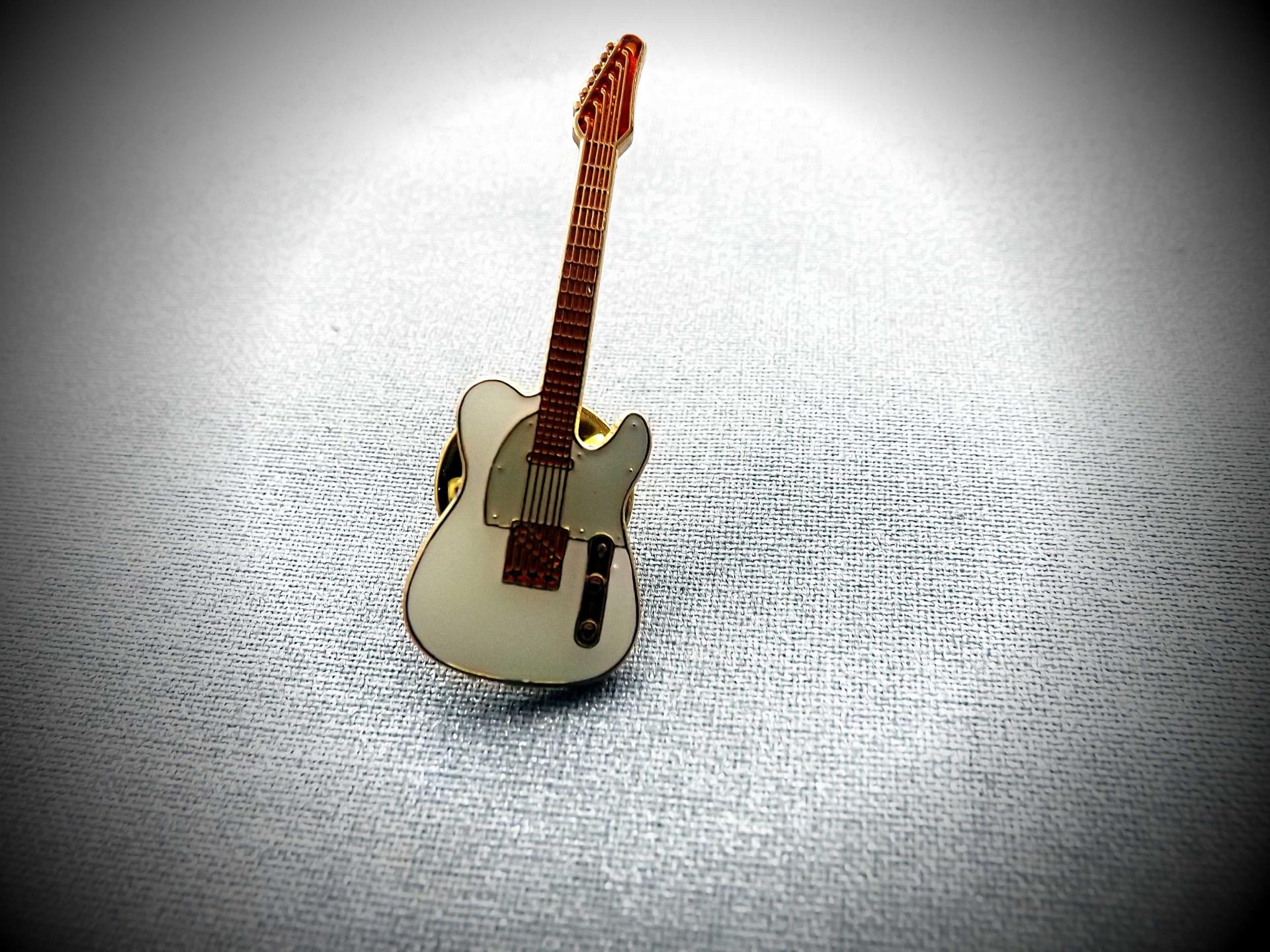 Fender Telecaster Guitar Pin - White or Yellow