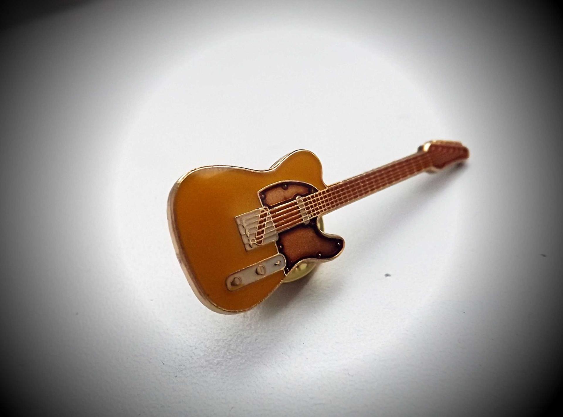Fender Telecaster Guitar Pin - White or Yellow