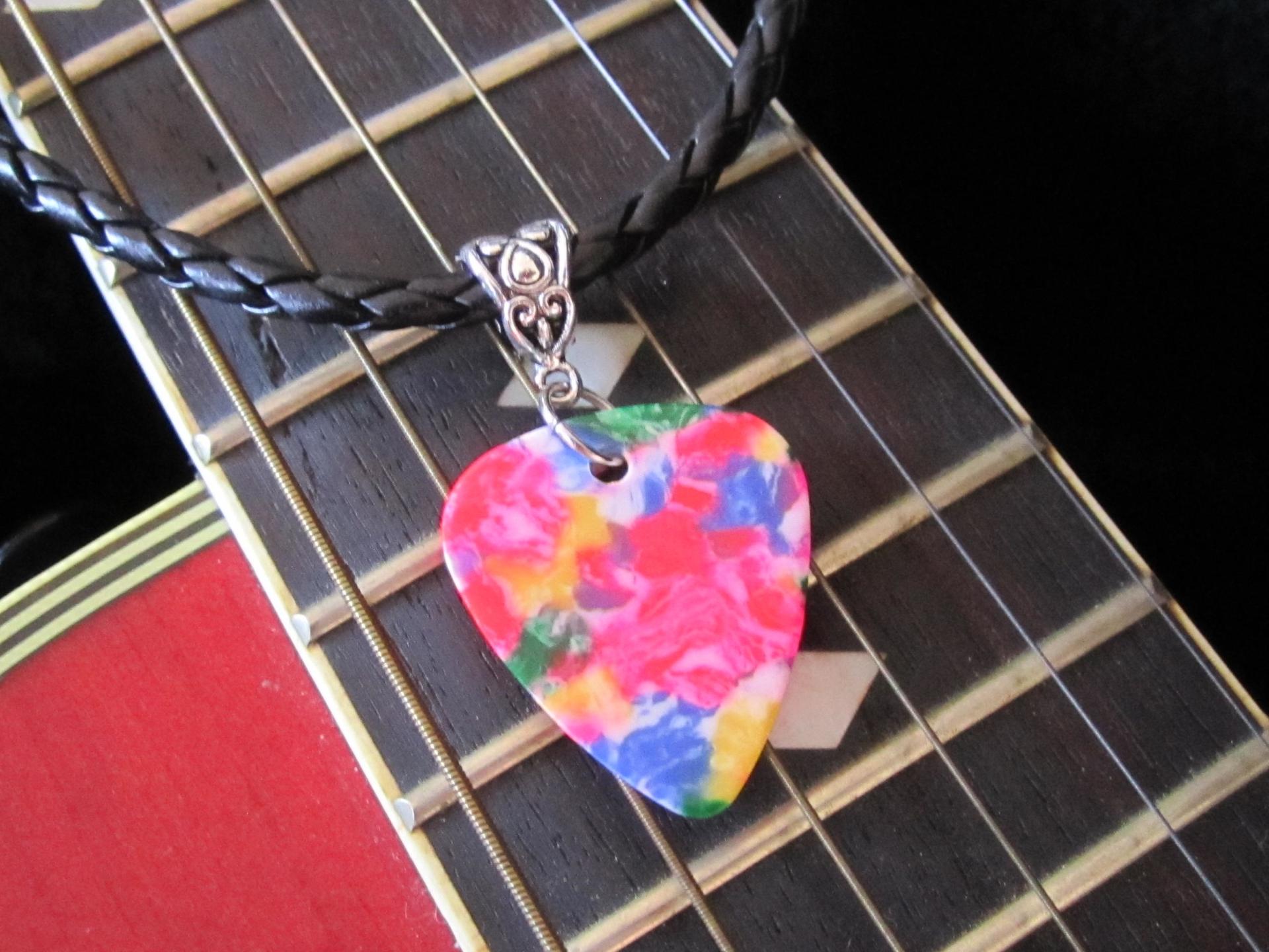 Retro Guitar Pick Necklaces