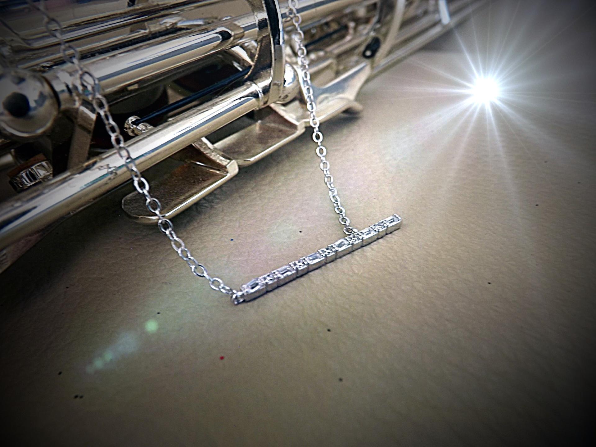 Flute Necklace - 925 Sterling Silver