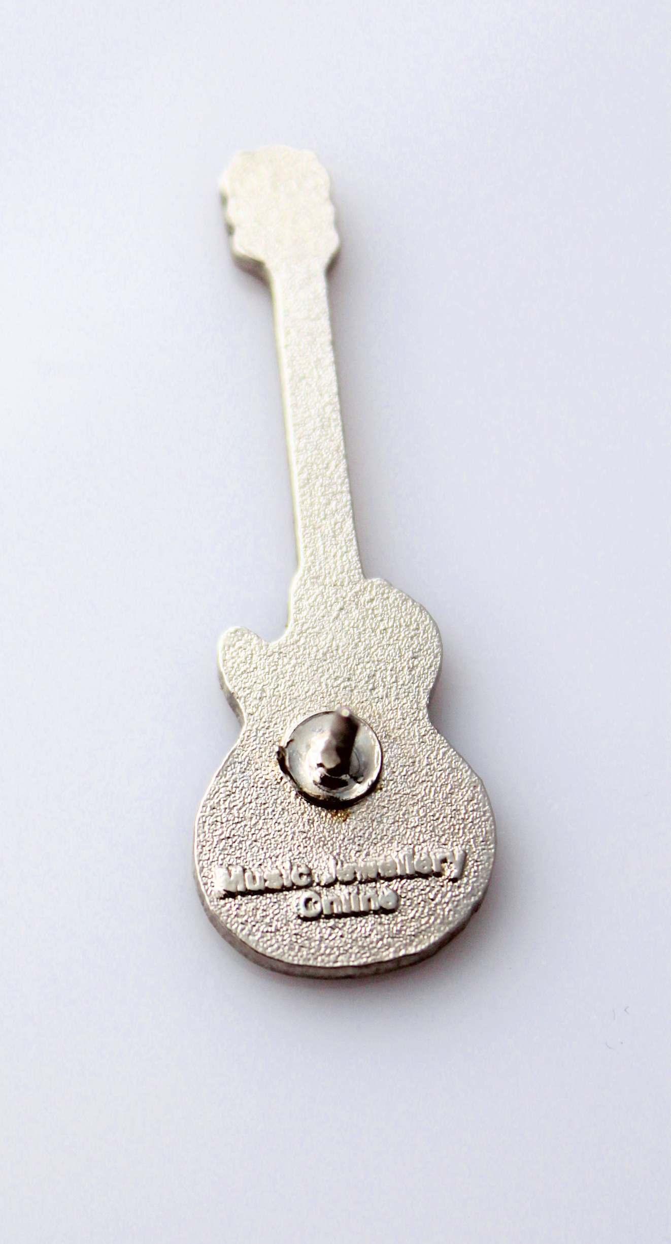 Gibson Les Paul Custom Style Guitar  Pin Badge