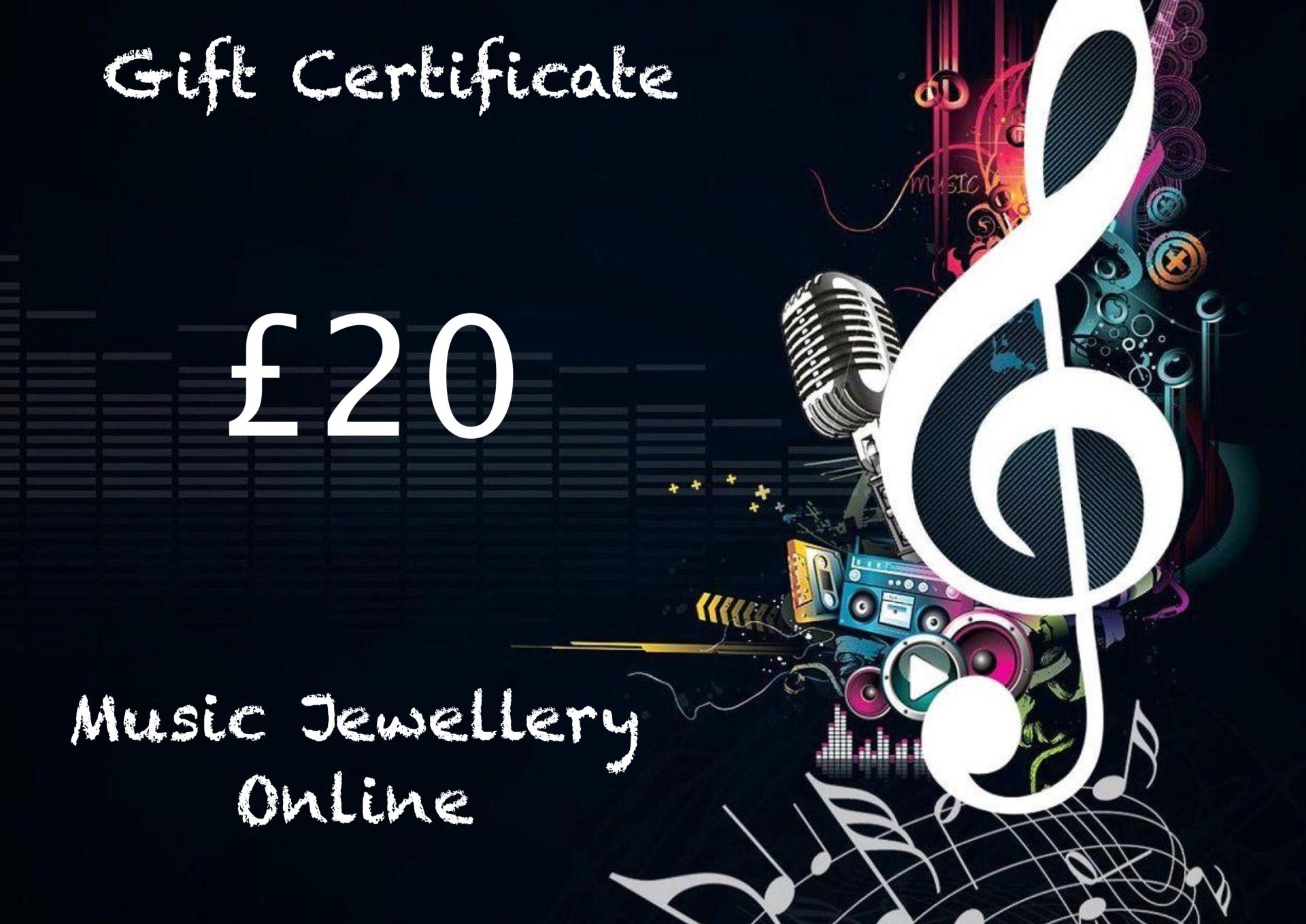 Gift Voucher From Music Jewellery Online