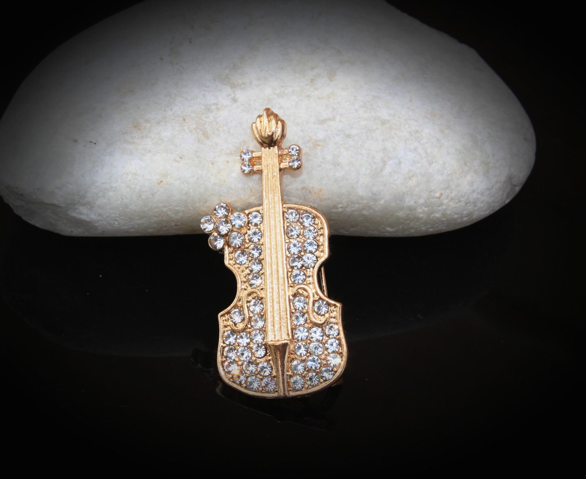 Violin Pin Brooch