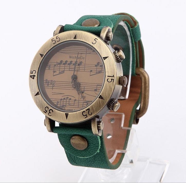 Music Notes Wristwatch - Waterproof Retro Design