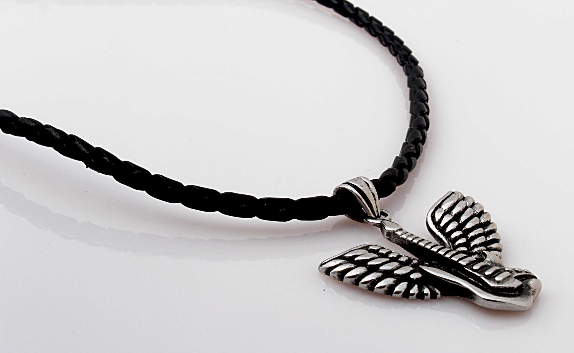 Guitar With Guardian Angel Wing Biker Music Pendant  - Customise!