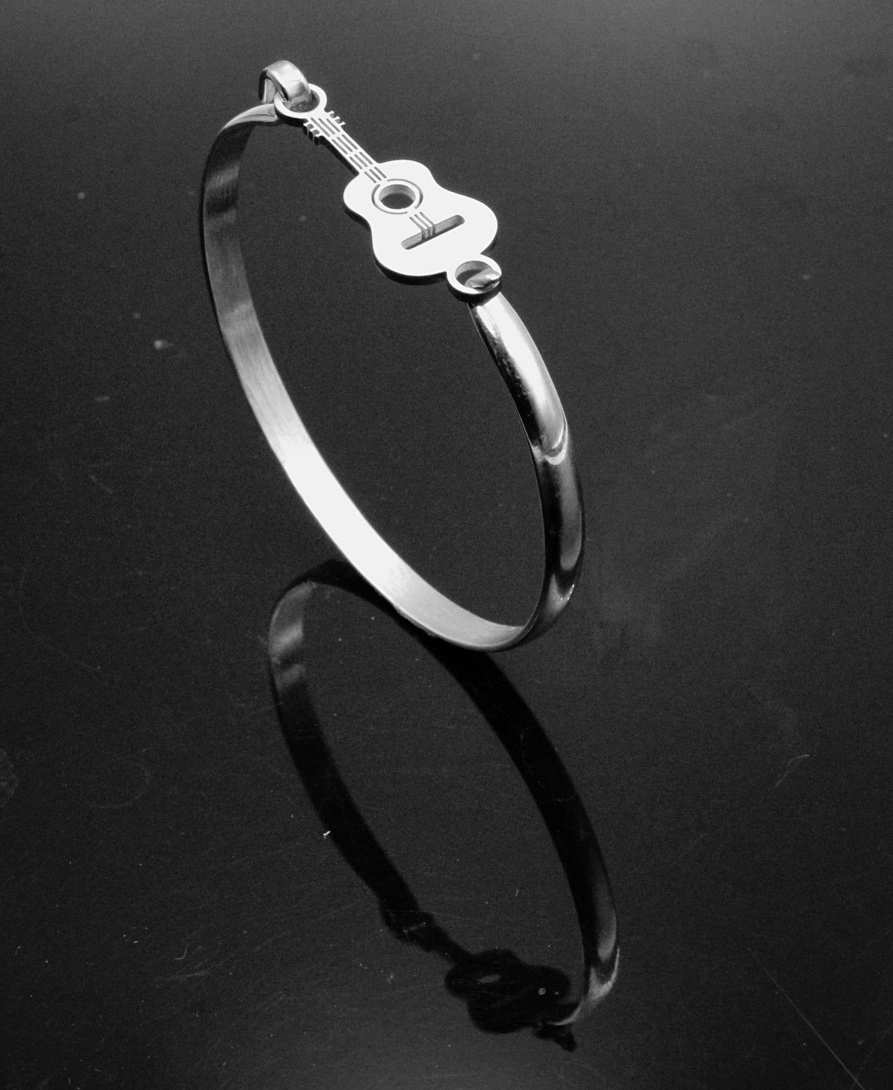 Guitar Bangle Stainless Steel