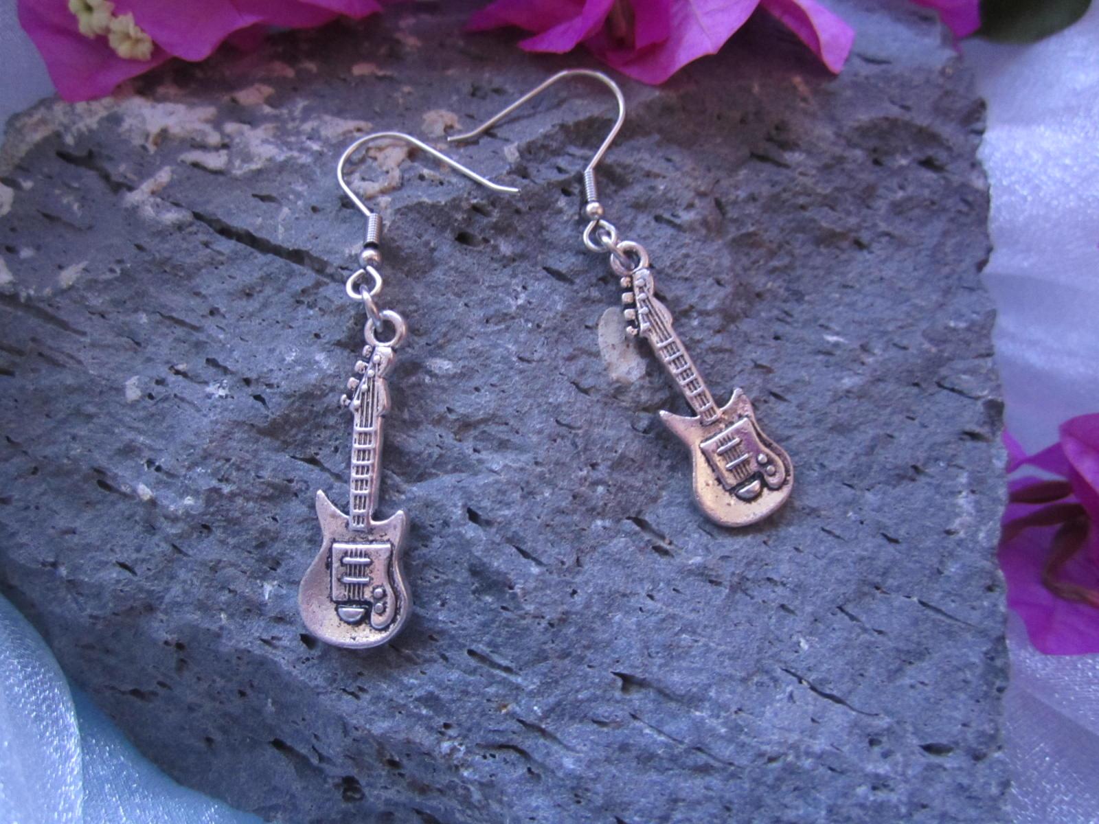 Guitar Drop Earrings