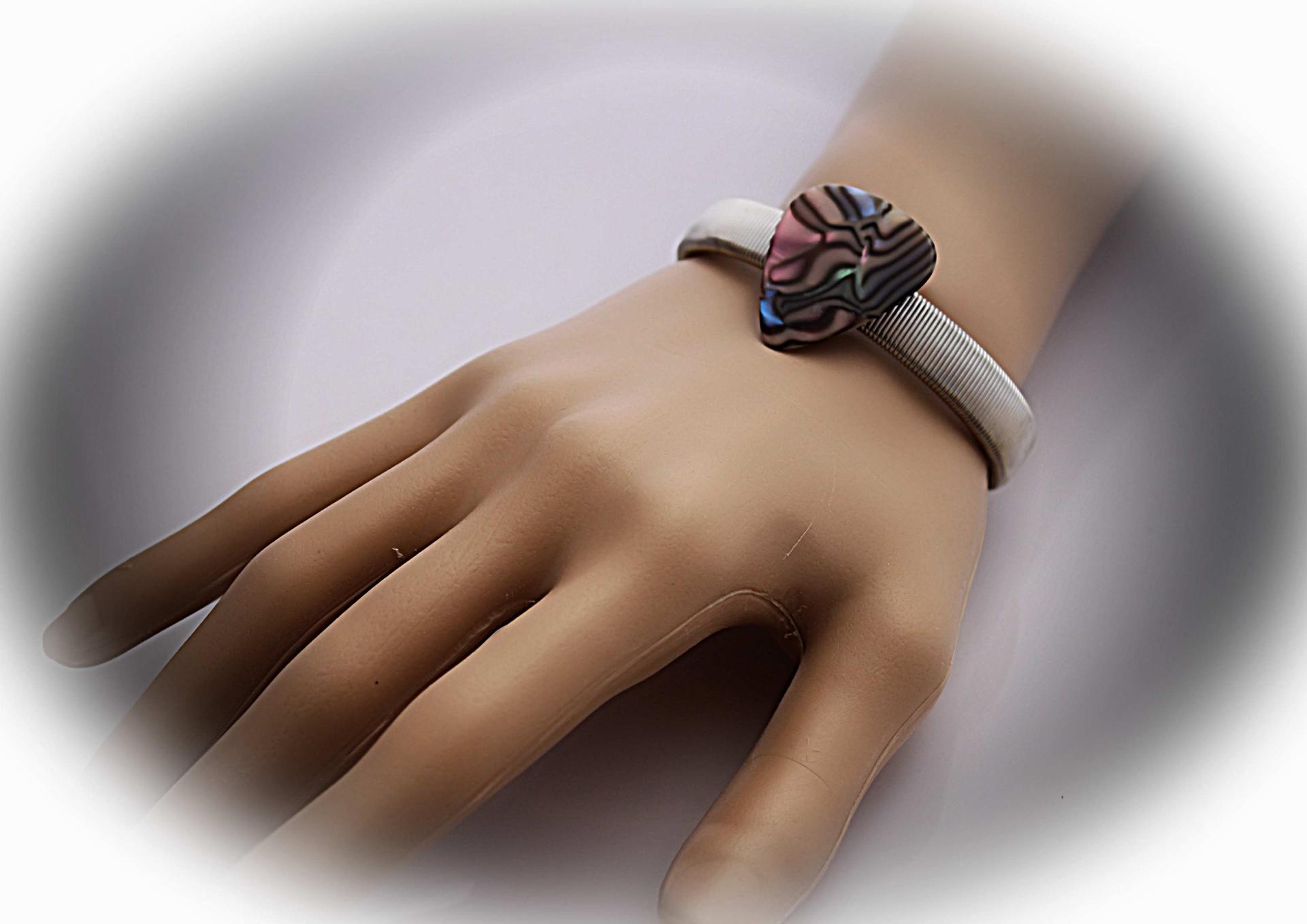 Guitar Pick Stretchable Bangle - Choice of Design