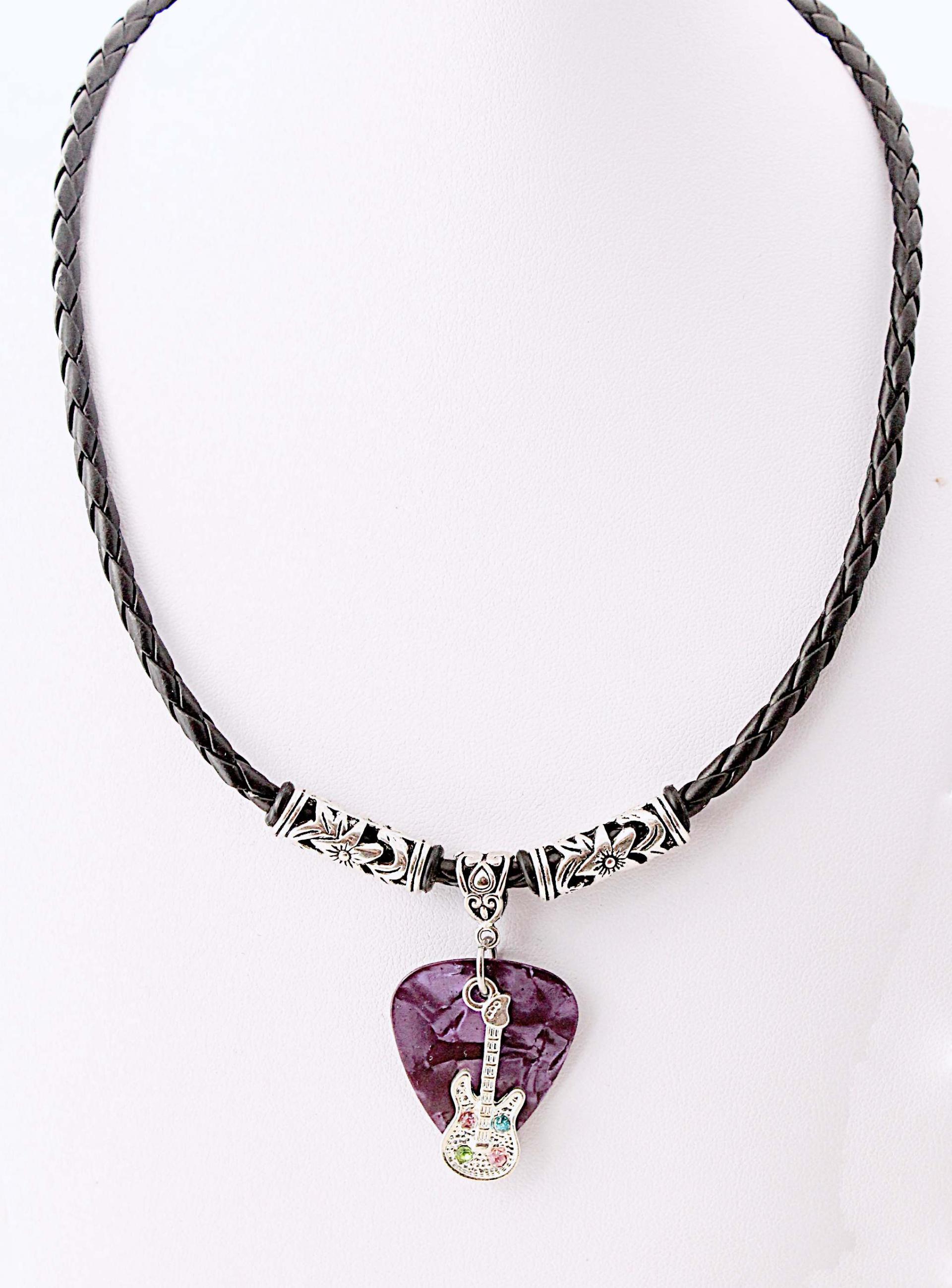 Guitar Necklace / Choker on Guitar Pick