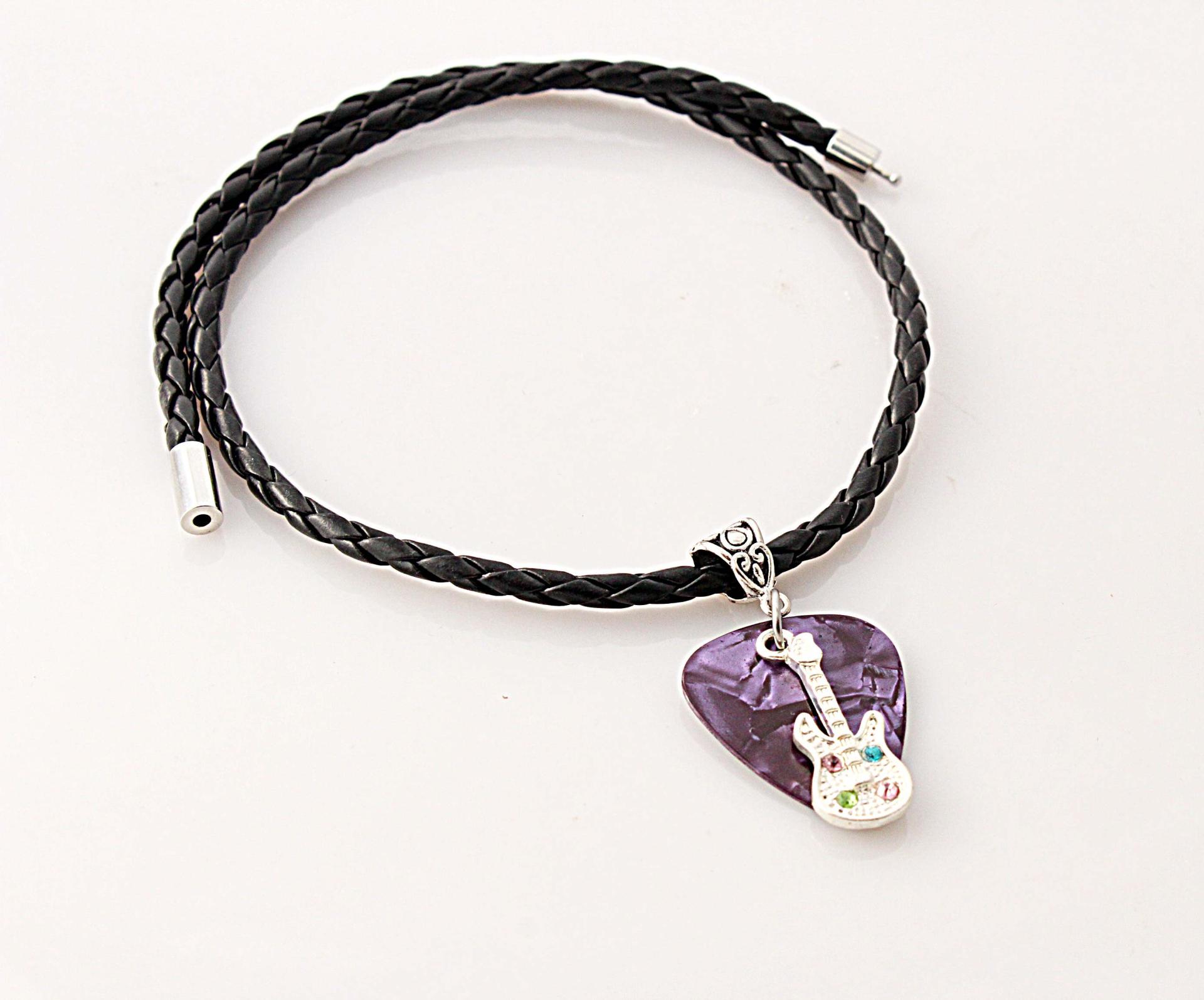 Guitar Necklace / Choker on Guitar Pick Simple Style