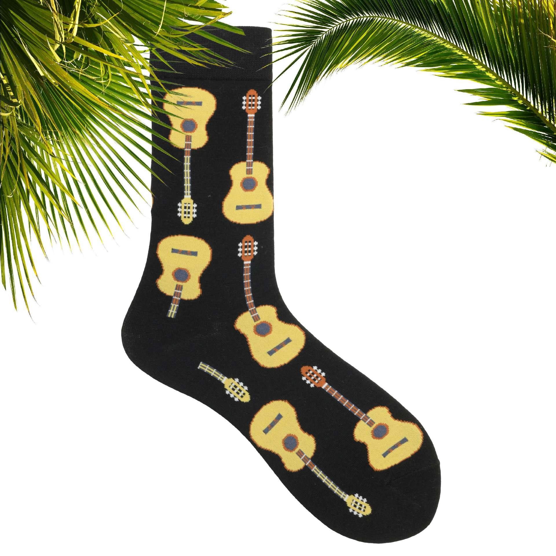 Musical Socks with a guitar theme