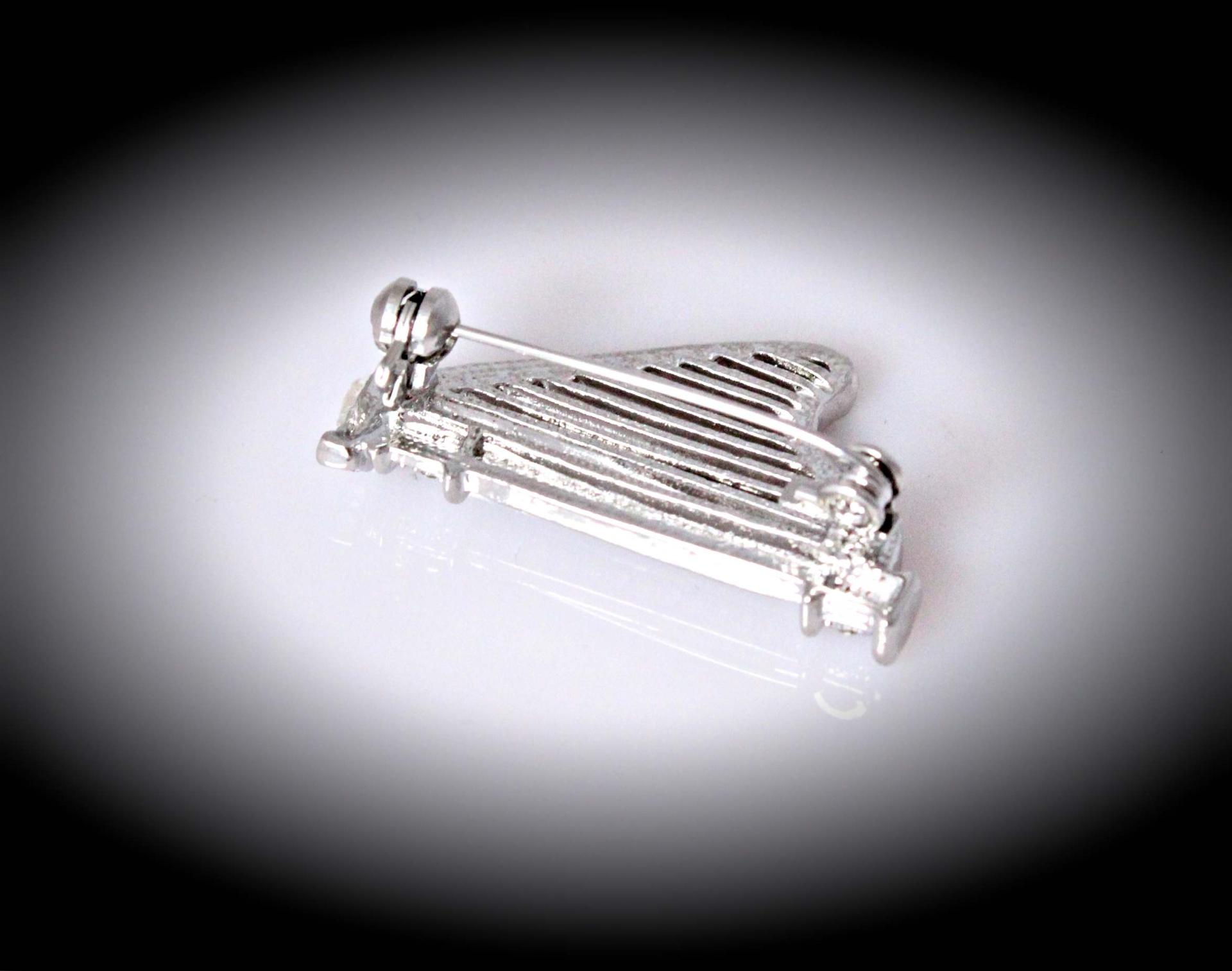 Harp Pin Brooch 