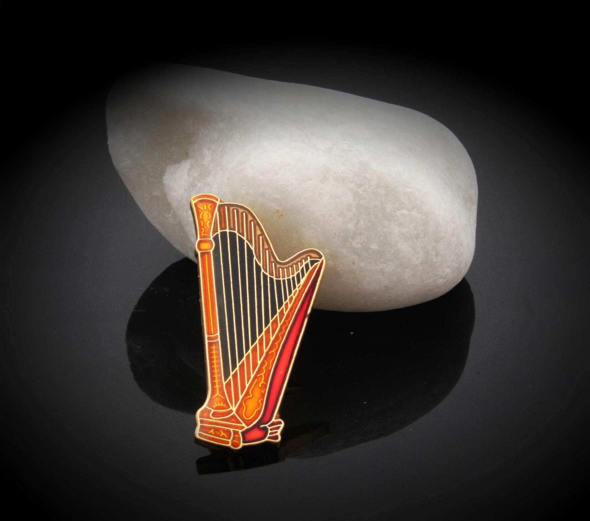 Harp Pin Badge
