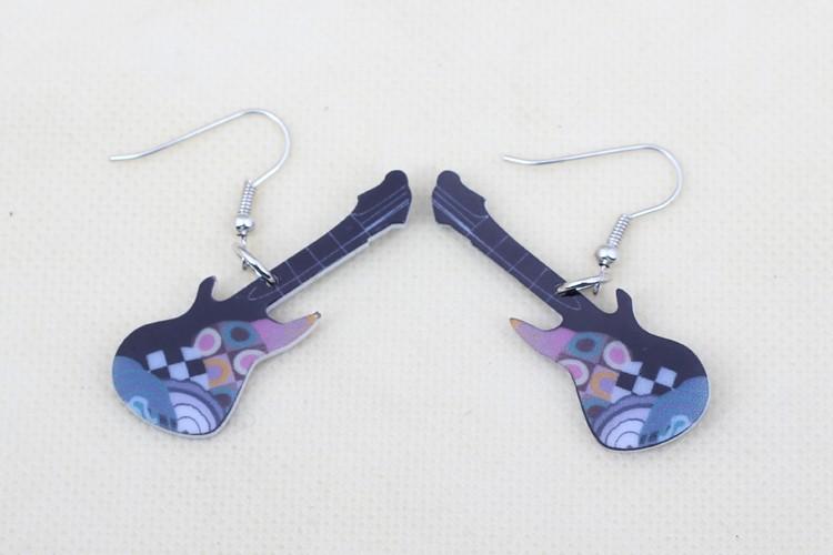 Guitar Earrings - Retro Style