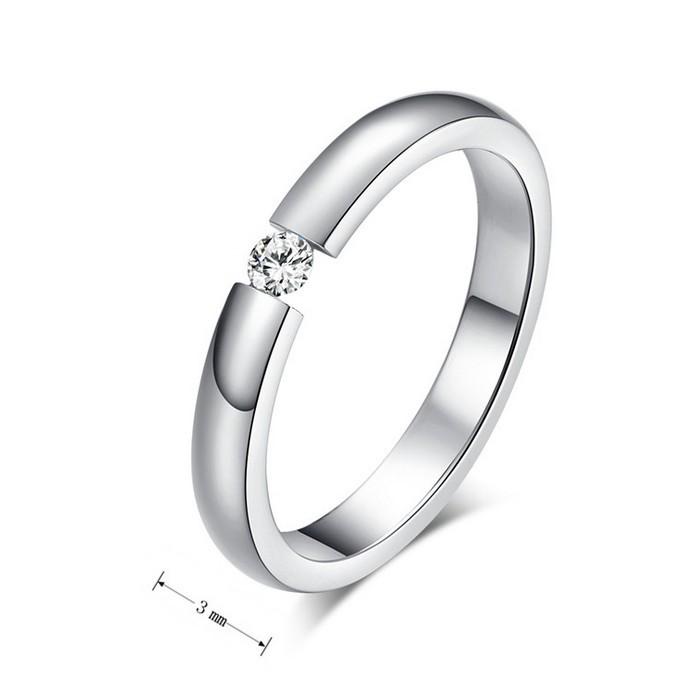 Titanium Steel Platinum Plated Ring