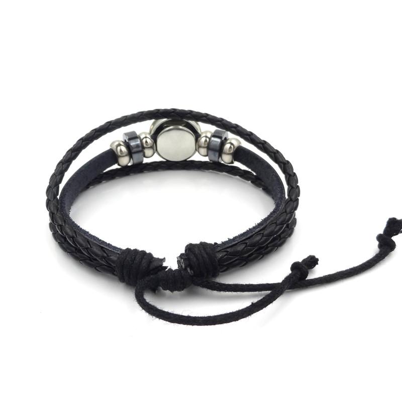 Piano Keys Multiwrap Leather Bracelet