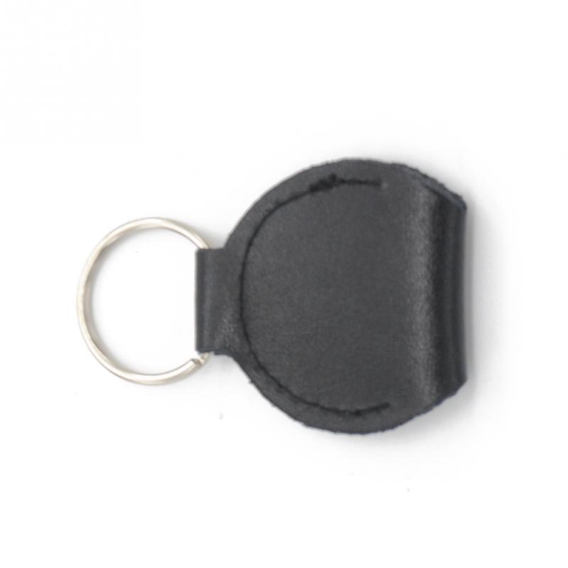 Guitar Pick Holder Keychain Genuine Leather