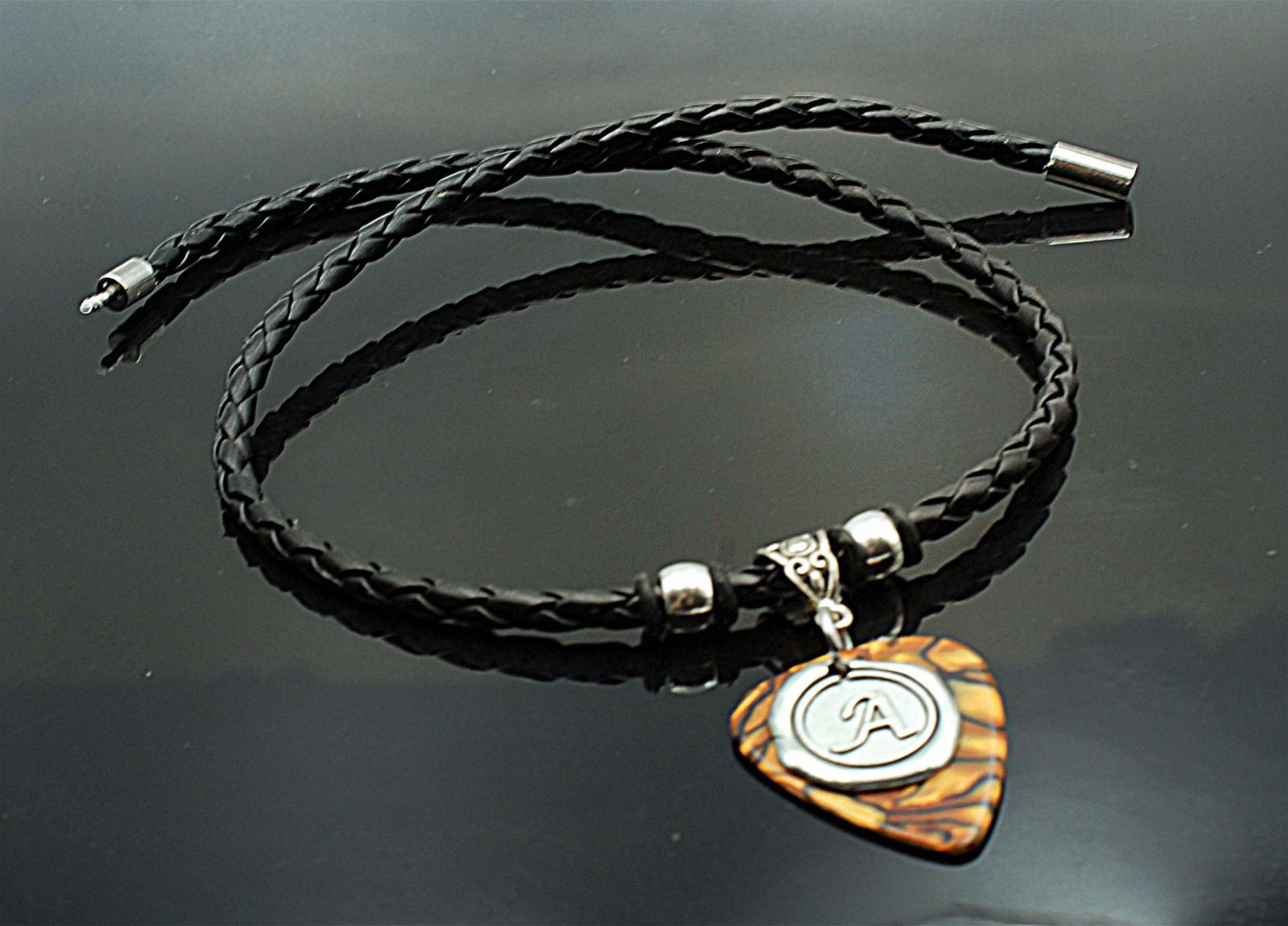 Initial Style Leather Choker