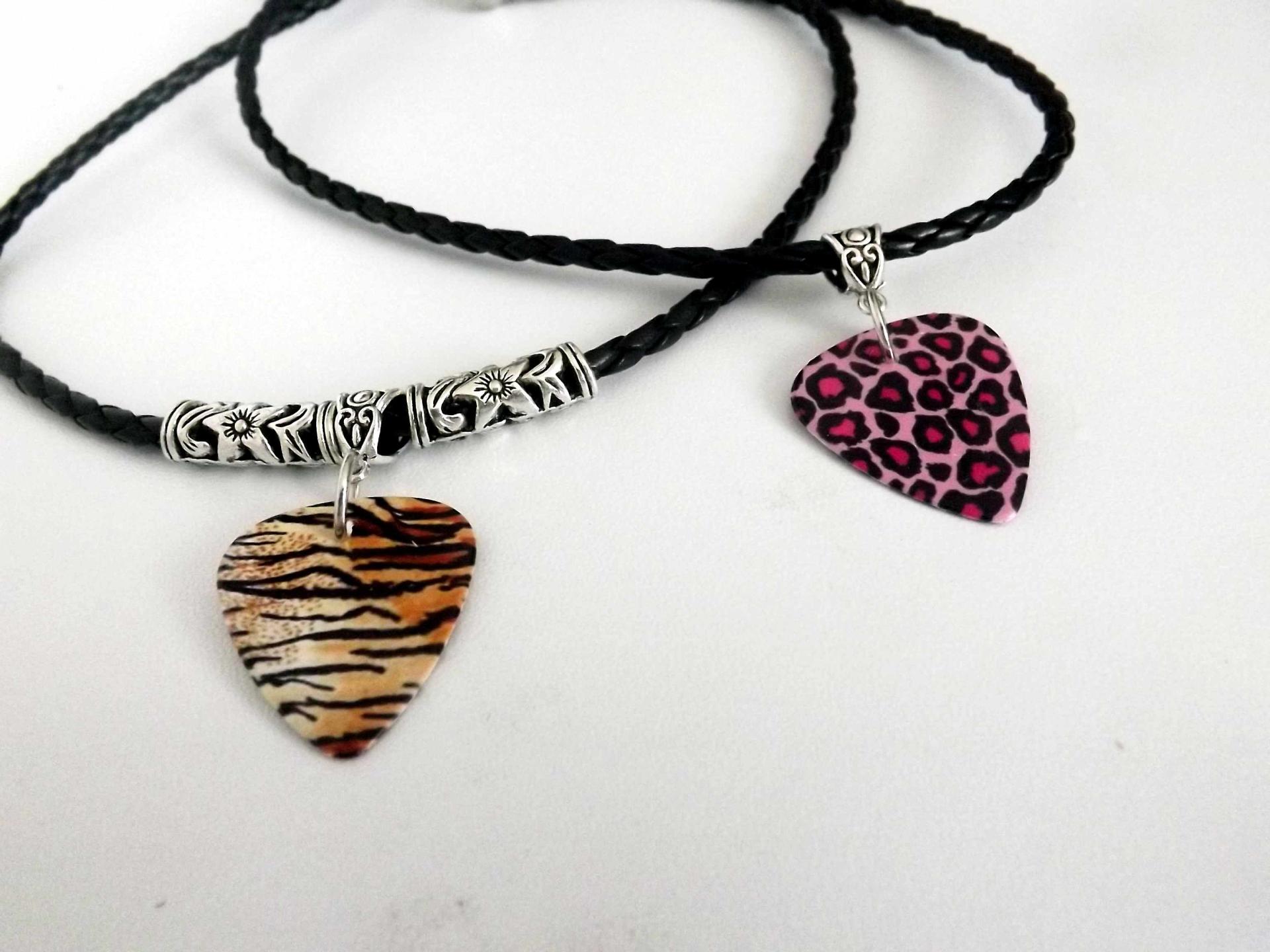 Leopard and Tiger Print Choker Necklaces - Customisable