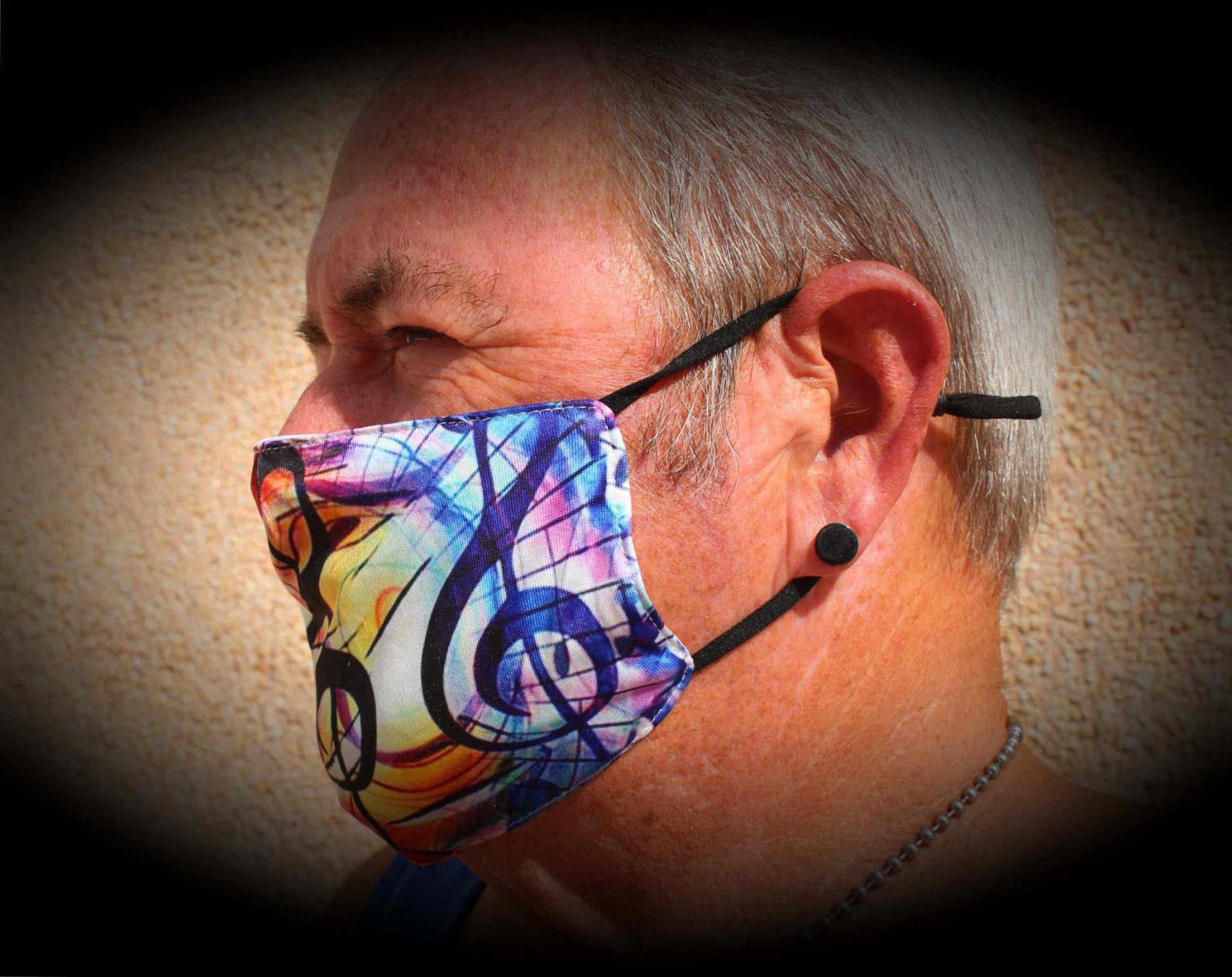 Music face mask from Chrissie C