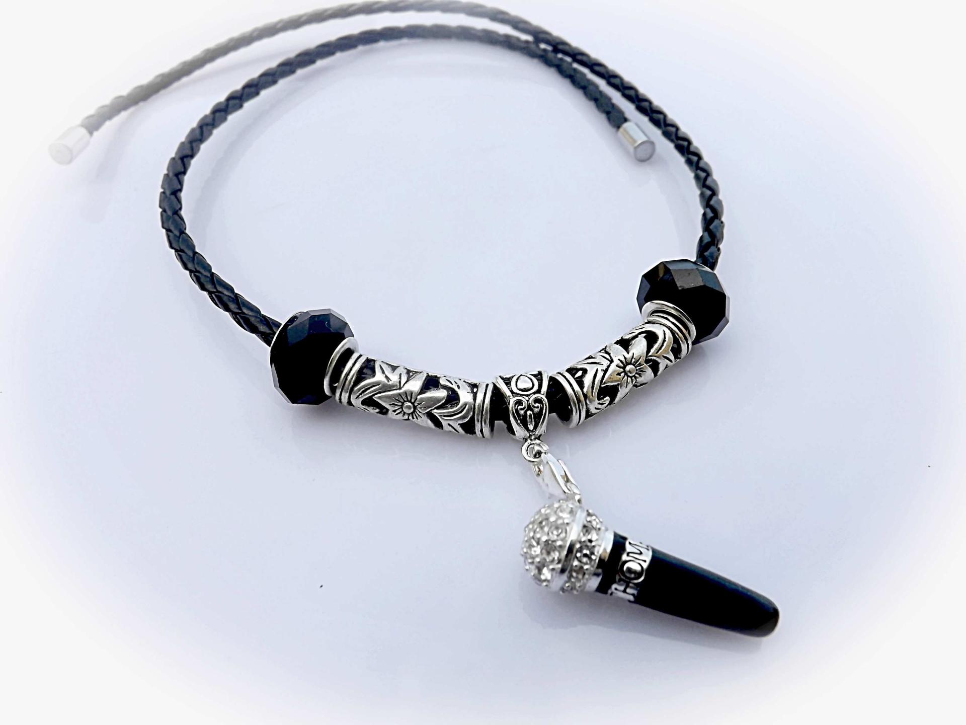 Microphone Choker Necklace "Funky & Chunky" style