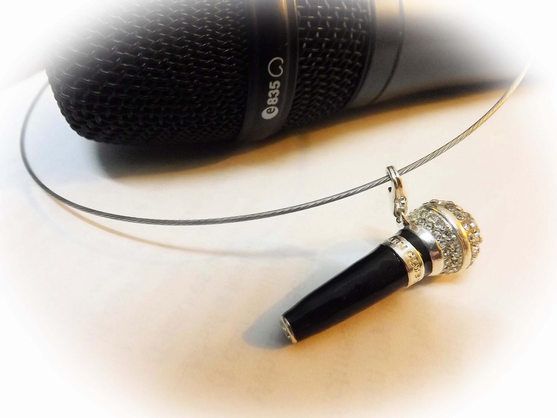 Microphone Pendant on Cable Cord