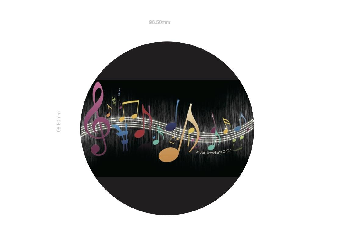 Music Coasters - Colourful Abstract Music Theme