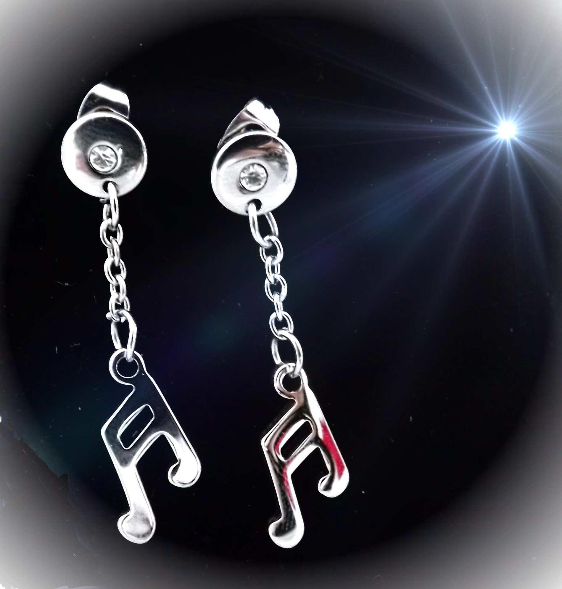 Musical Single Note Bar Long Drop Stud Earrings 1.jpg