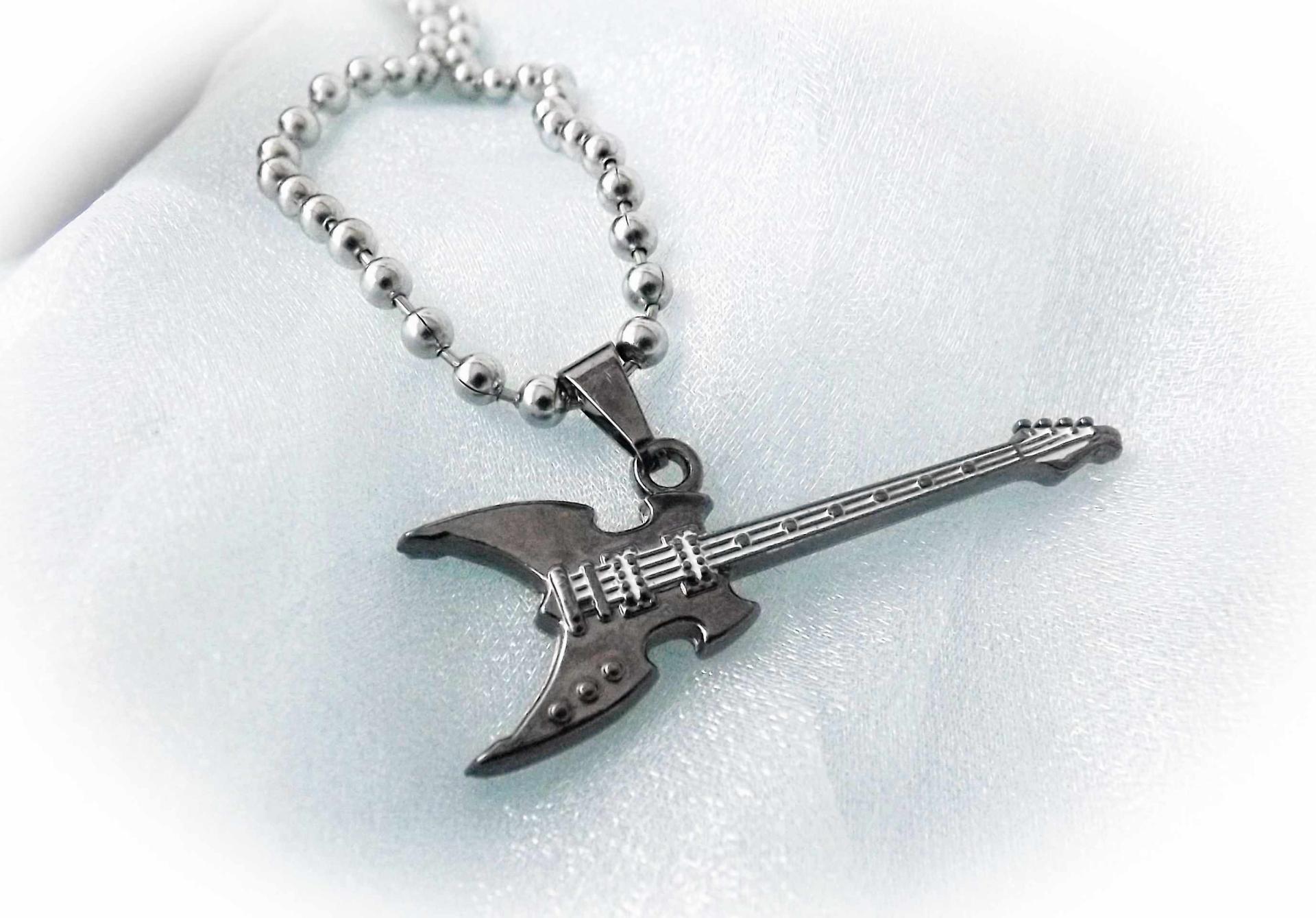 Electric Guitar Pendant - Off The Wall Shape