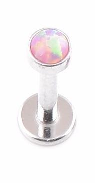 Opal Labret Studs - Body Jewellery 16G - Choice of Opal Colour