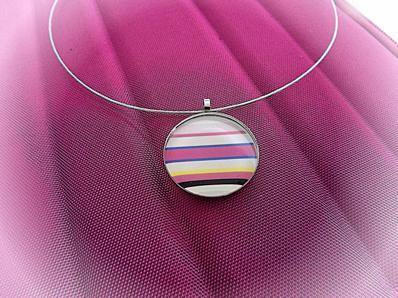 Rainbow Candy Colourful Funky Pendant