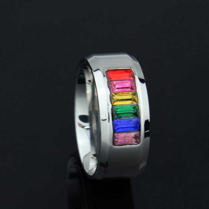 Titanium Steel Rainbow Ring