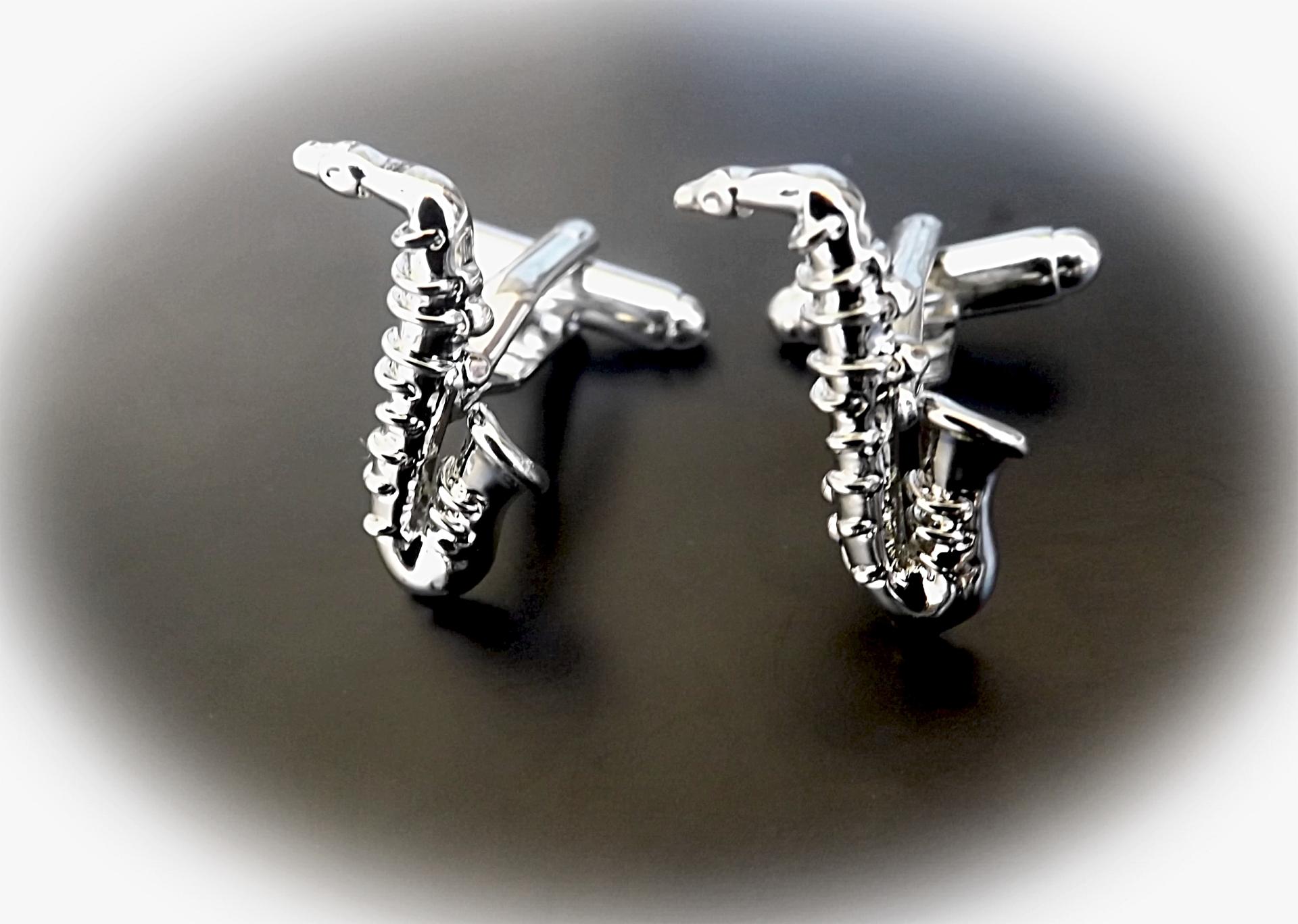 sax cufflinks