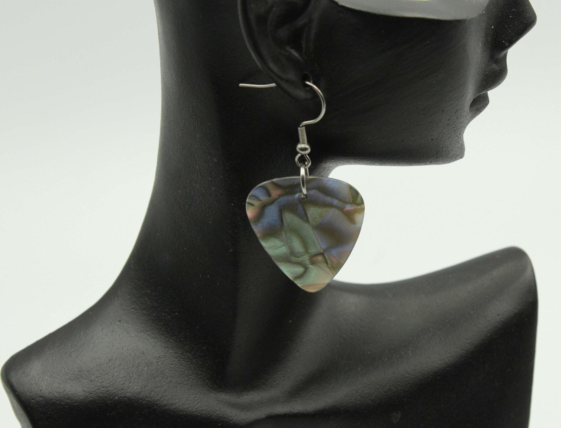 Seashell Guitar Pick Earrings