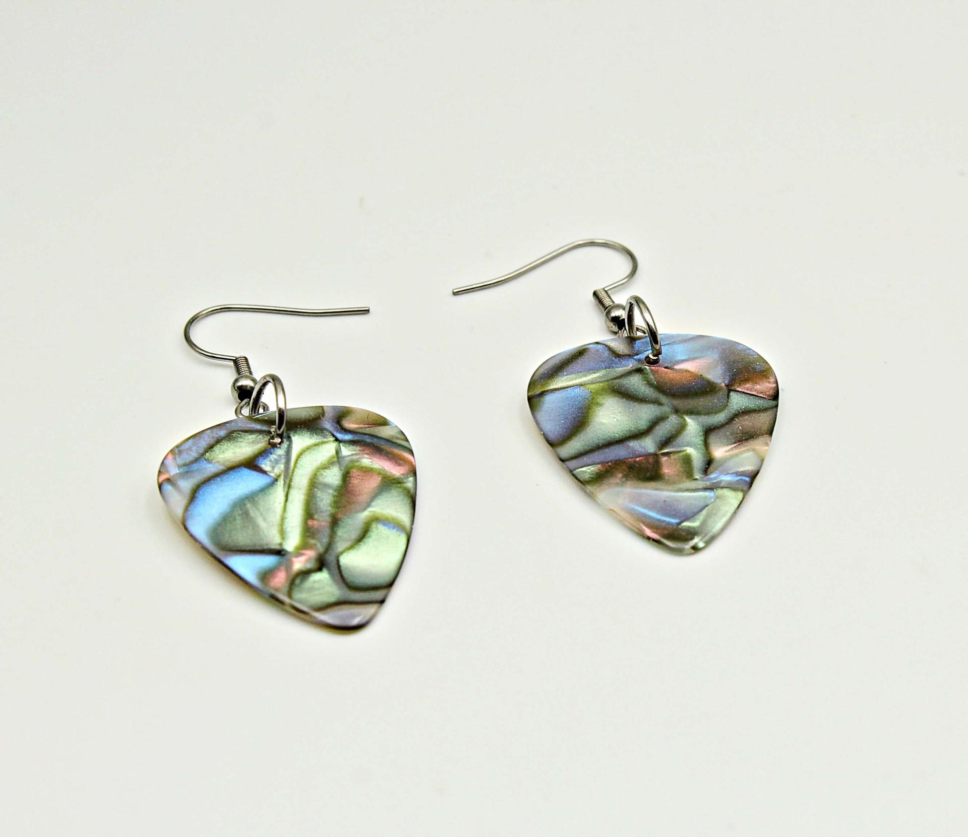 Seashell Guitar Pick Earrings