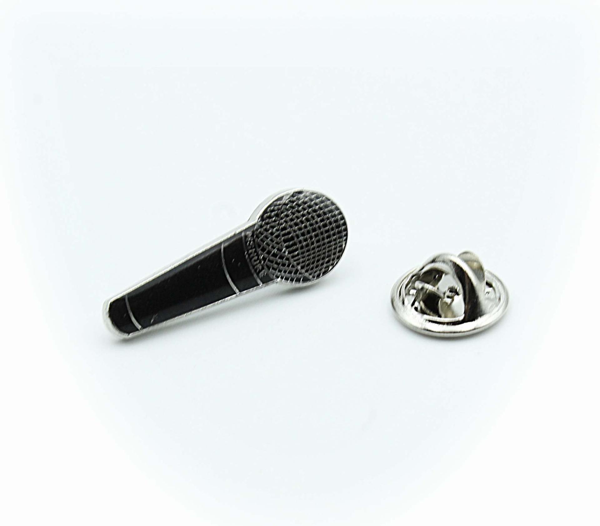 Shure Microphone Style Mini Pin Badge