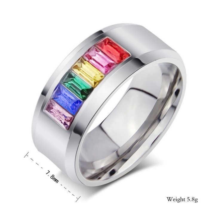 Titanium Steel Rainbow Ring