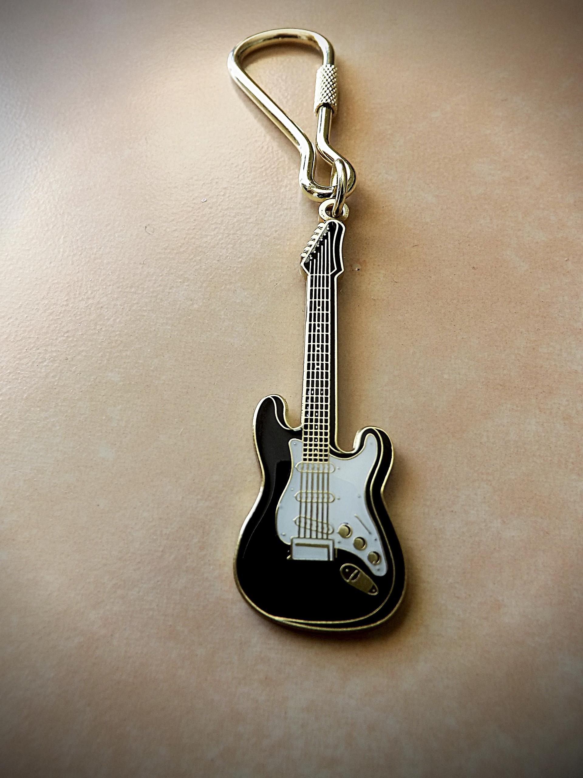 Fender Stratocaster Guitar Keychain/Keyring