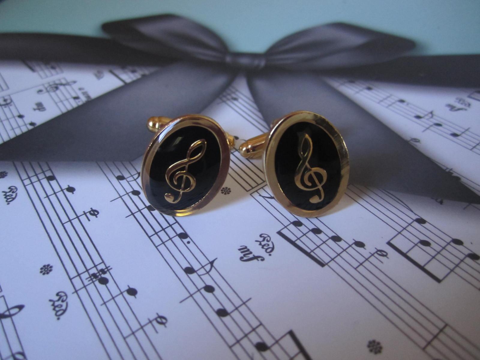 Treble Clef Cufflinks