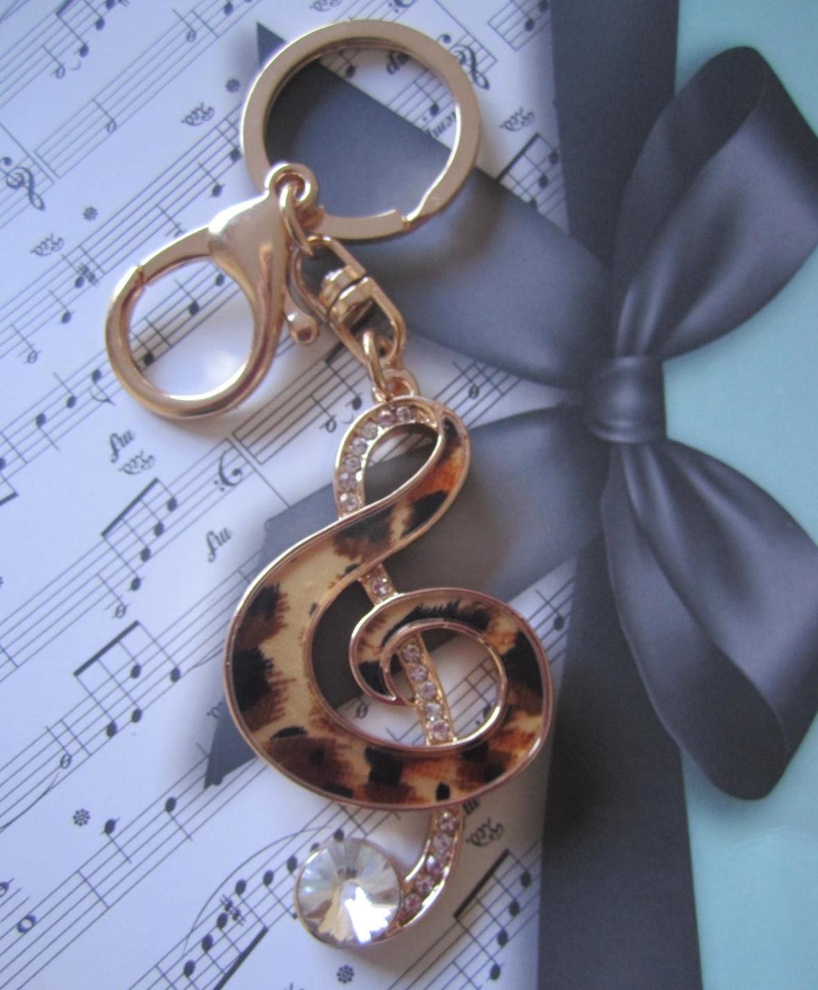 Treble Clef Keyring