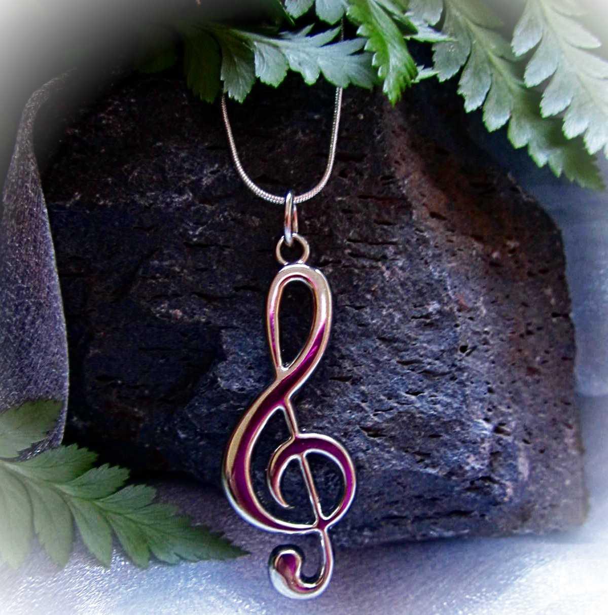 Treble Clef Necklace