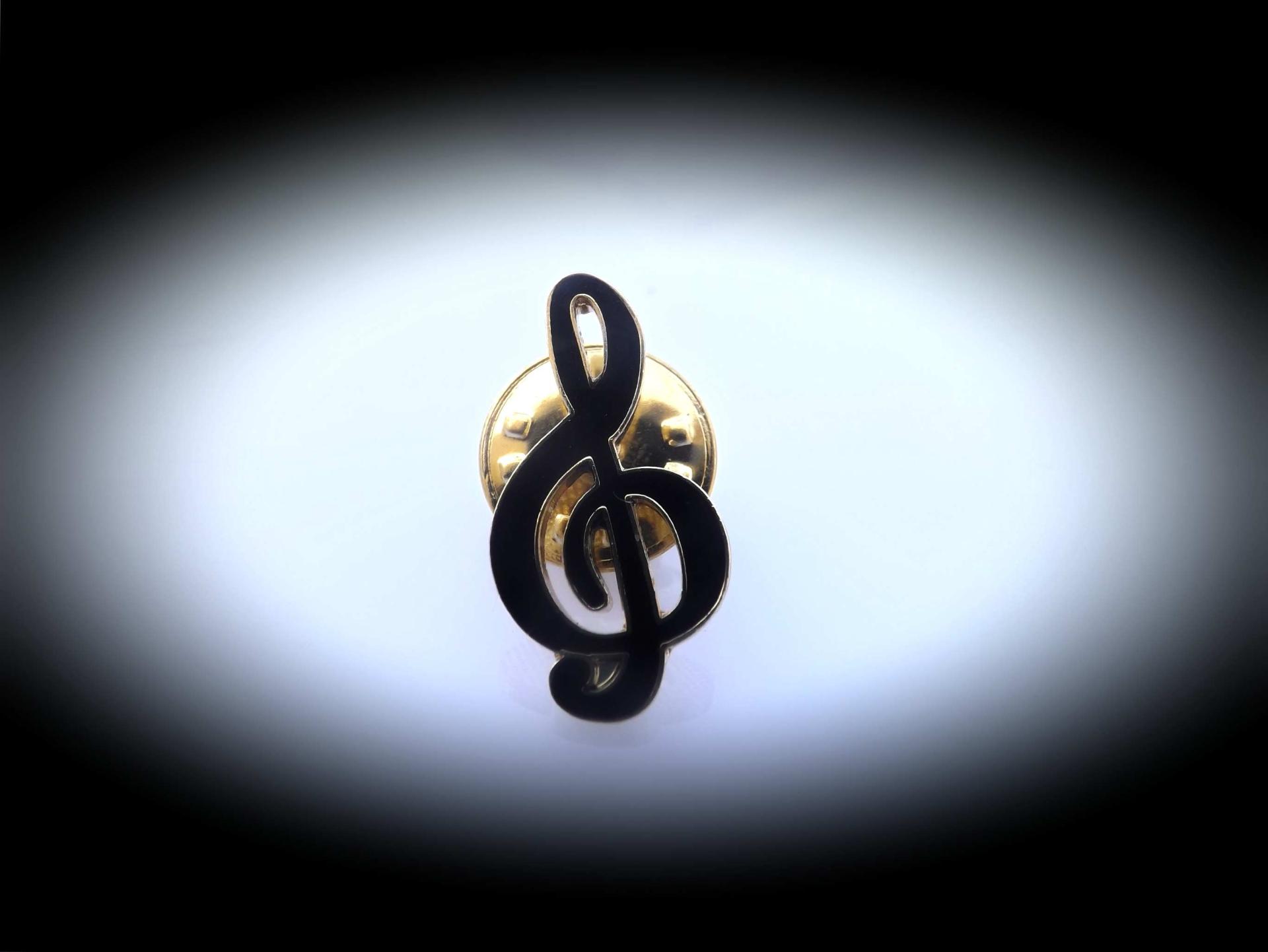 Treble Clef (G Clef) Pin Badge