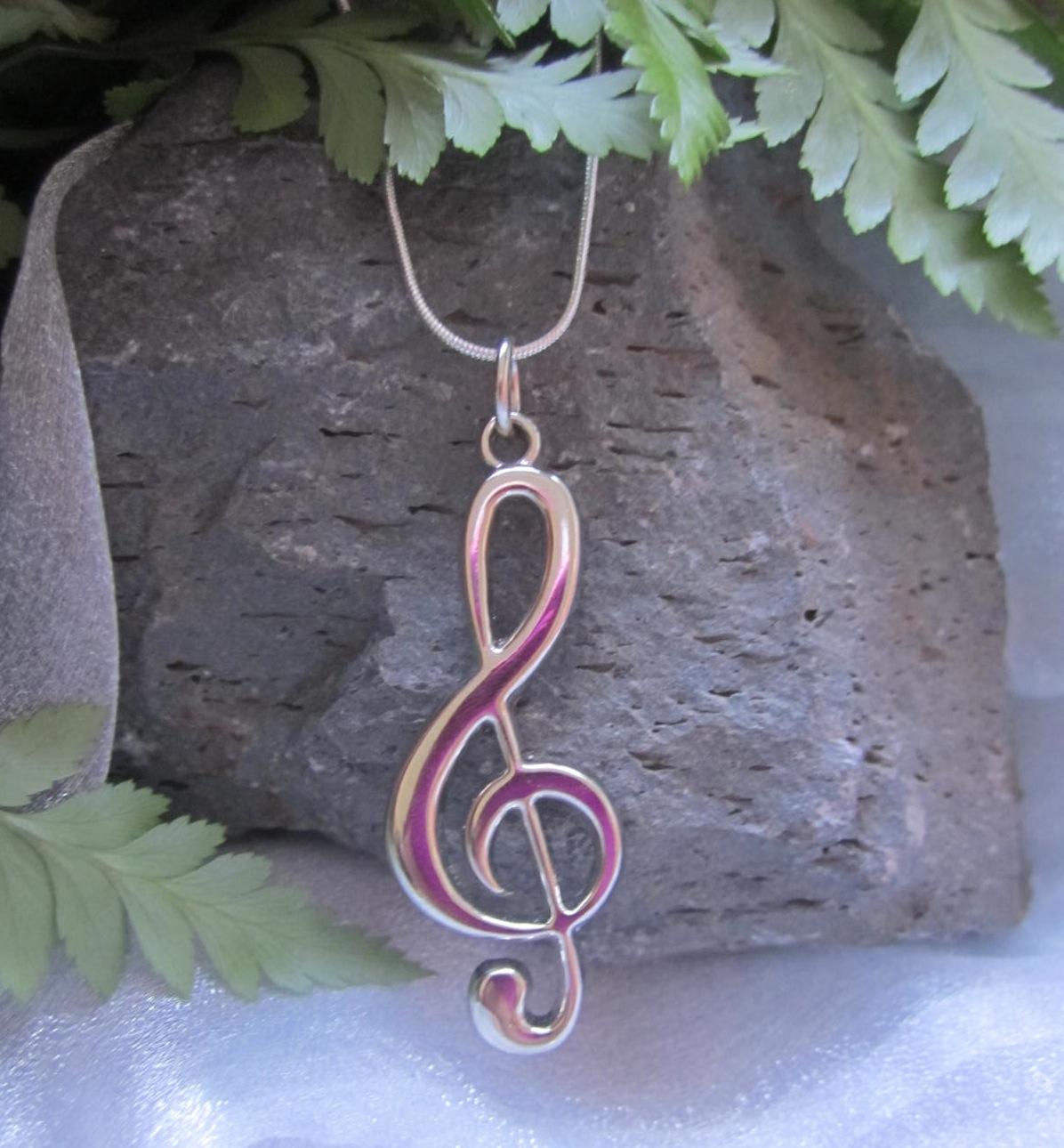 Treble Clef Necklace