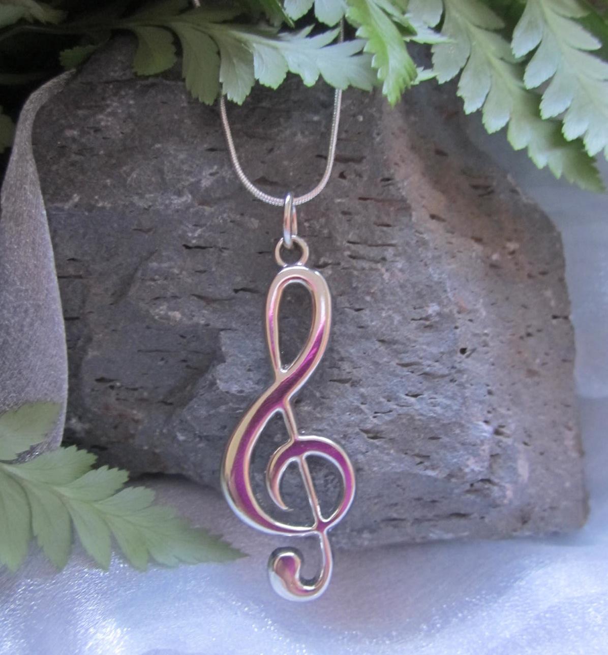 Treble Clef Necklace