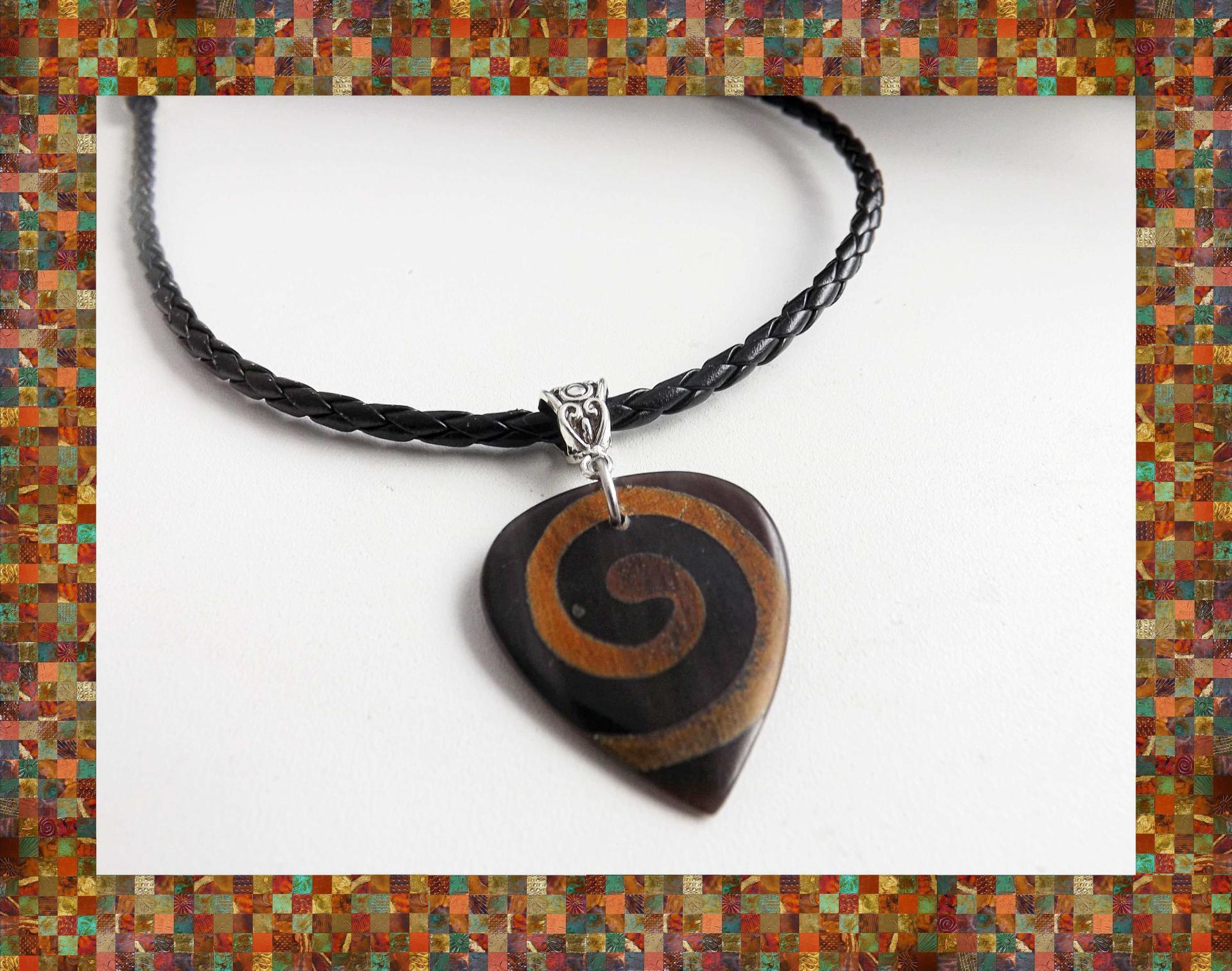Tribal Tone Timber Guitar Pick Choker - SPECIAL EDITION Snake, Anemone or Starfi