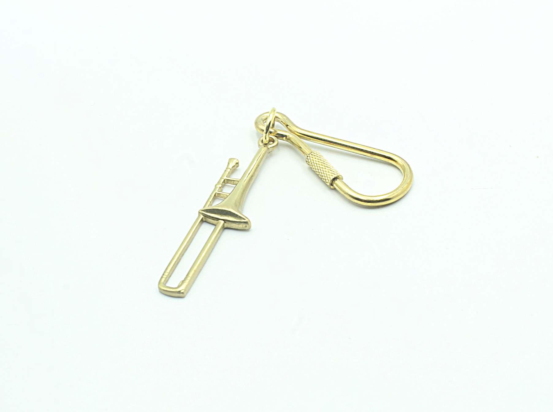 Trombone Keychain / Keyring