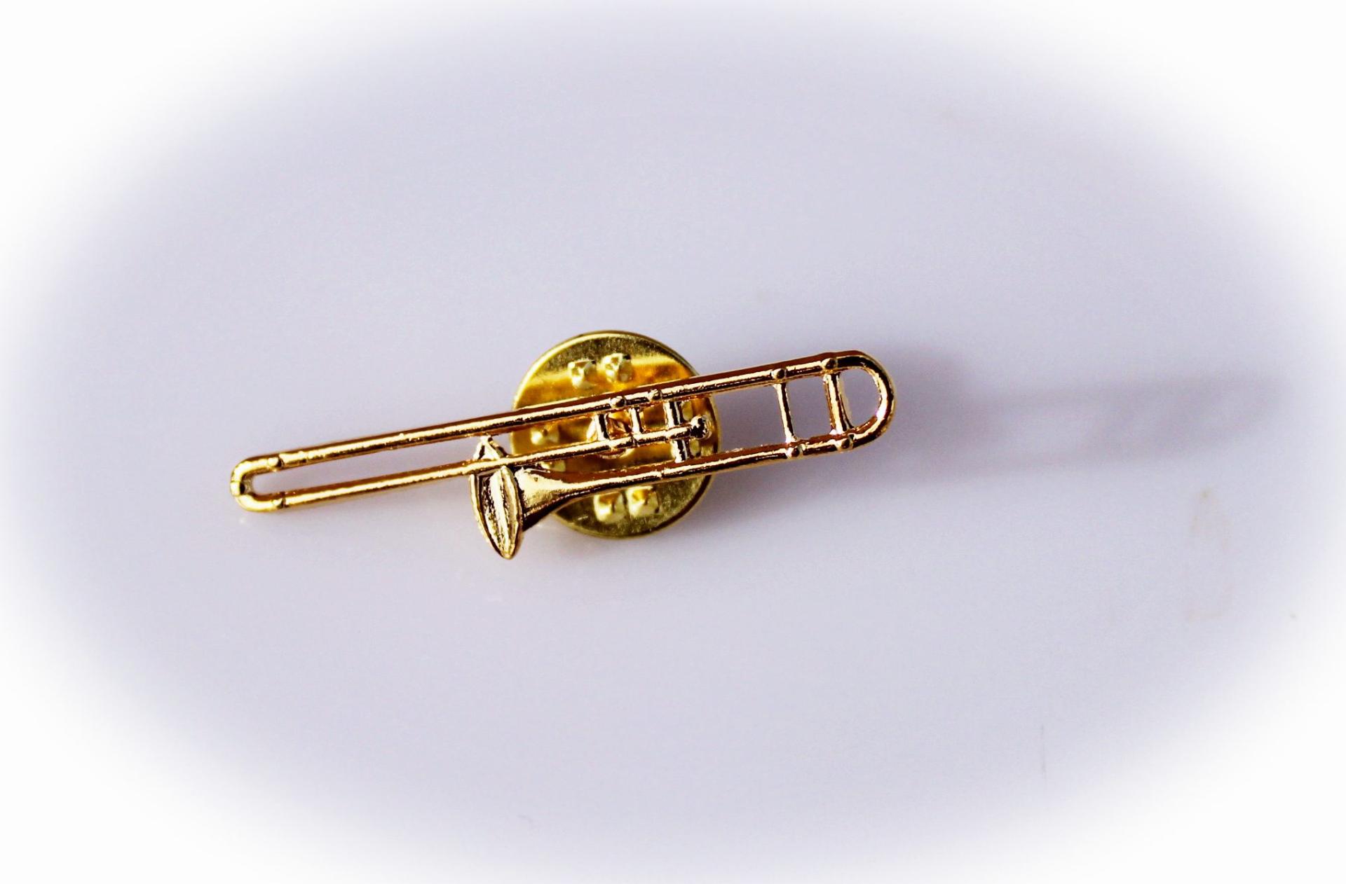 Trombone Pin Badge