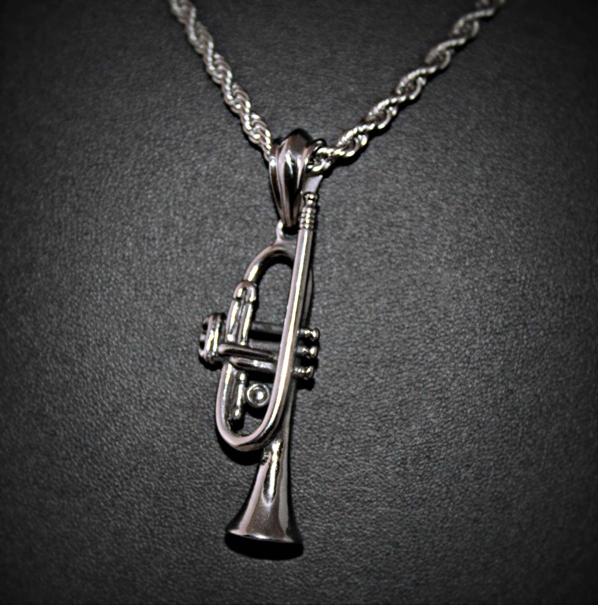 Trumpet Pendant - Stainless Steel